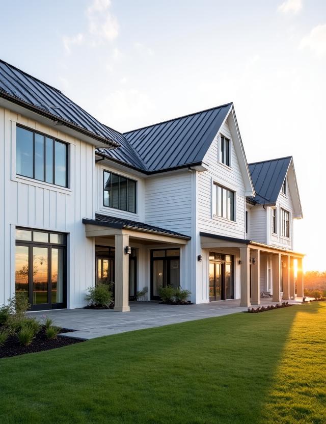 Modern Farmhouse Exterior Luxury Design