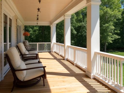 Porch Detail Architectural Rendering